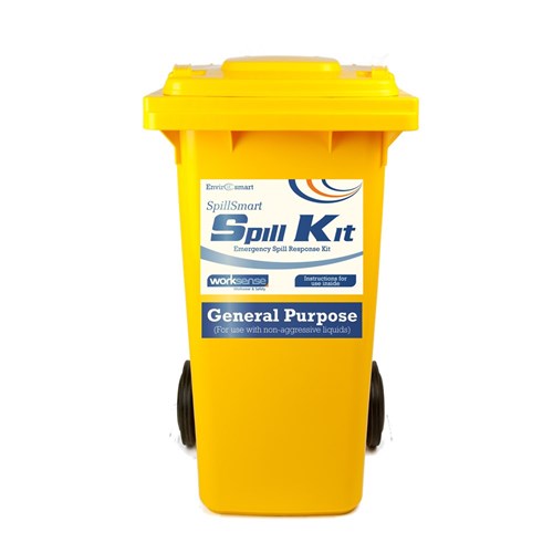 Spillsmart Spill Kit 120 Lt Wheelie Bin General Purpose