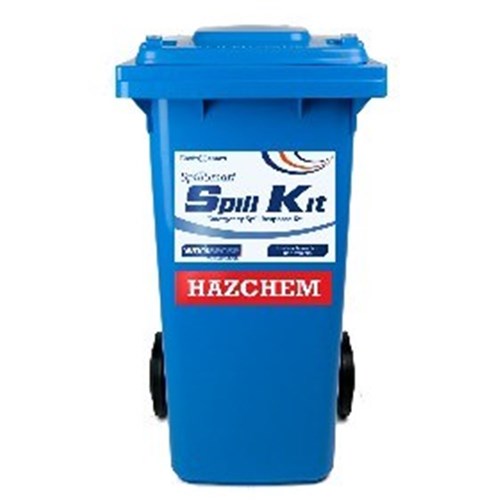 Spillsmart Spill Kit 120Lt Wheelie Bin - Hazchem