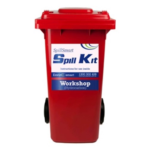 Spillsmart Spill Kit - 120Lt Wheelie Bin - Hydrocarbon