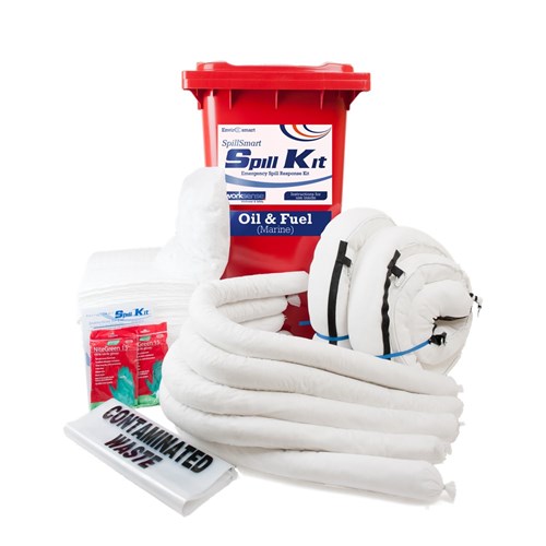 Spillsmart Spill Kit 240Lt Wheelie Bin Oil & Fuel