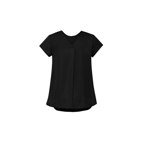 Biz Corporate Ladies Kayla V - Neck Pleat Blouse