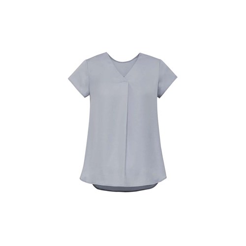 Biz Corporate Ladies Kayla V - Neck Pleat Blouse