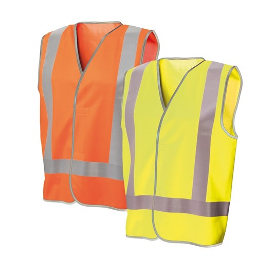 Frontier Recycled Hi-Vis Safety Vest with Reflective Tape