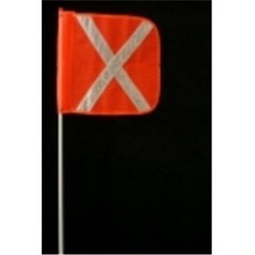 1.5 Flagstaff Heavy Duty Flag Reflective White Cross