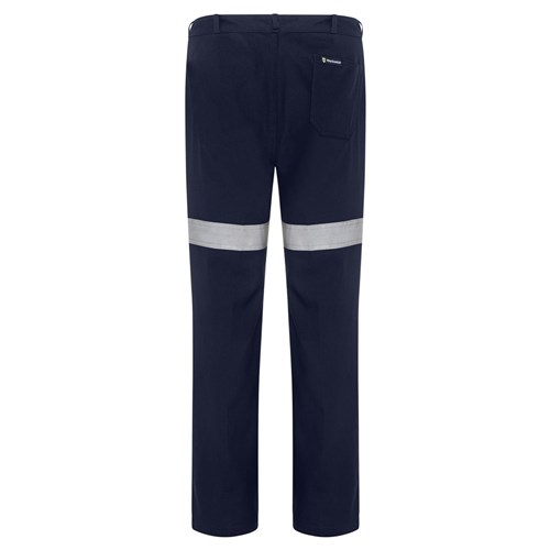WS Workwear Womens Drill Trousers with Reflective Tape