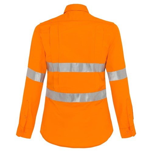 WS Workwear Koolflow Womens Hi-Vis Shirt with Reflective Tape