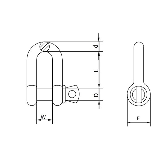 Beaver Hot Dipped Galvanised Screw Pin Dee Shackles (Pail)