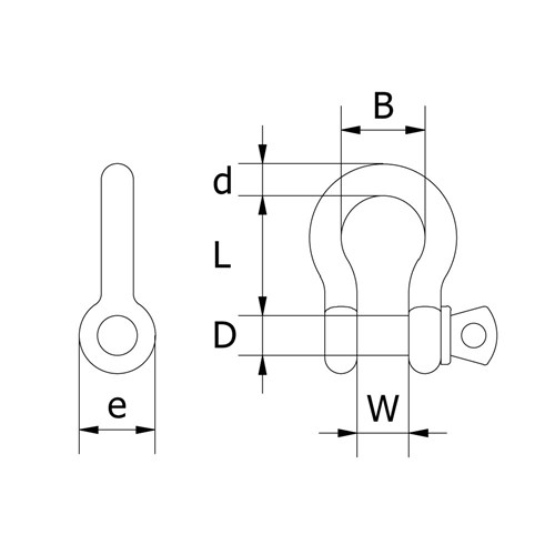 Beaver Colour Coded Screw Pin Bow Shackles (Pail)