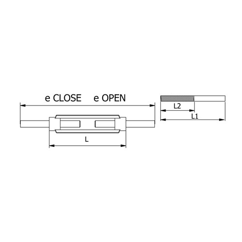 Beaver Forged Stub and Stub Commercial Turnbuckles - Galvanised