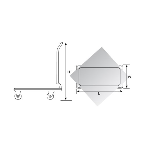 Beaver Steel Hand Platform Trolley