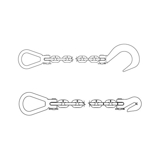 Beaver G70 Gold Drag Chain Kit with Lug Link, Slip Hook, and Grab Hooks