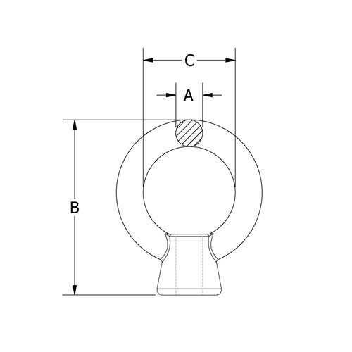 Beaver G316 Stainless Steel Eye Nut