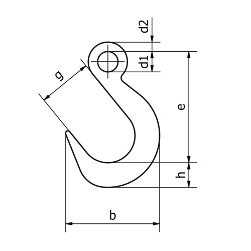 Beaver G80 Eye Foundry Hook