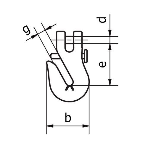 Beaver G80 Clevis Shortening Grab Hook with Safety Pin