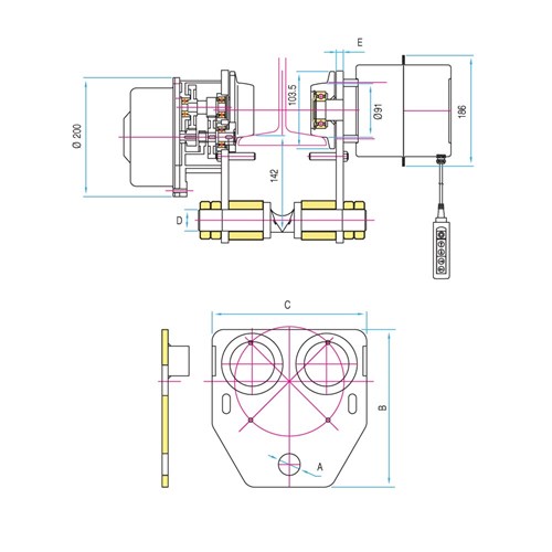 Beaver Liftall Three Phase Electric Trolleys