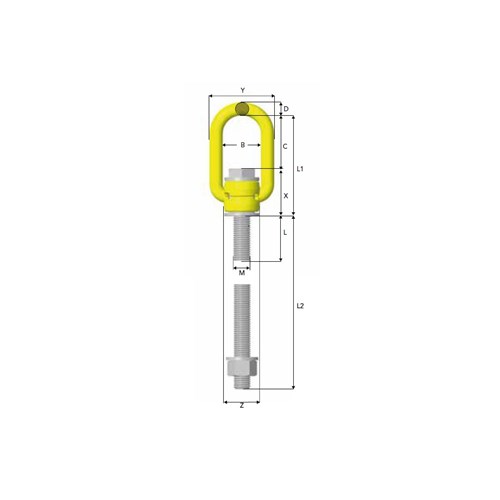 DLP Ring Bolt Lift Point Long