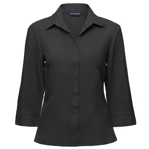 City Collection Womens Ezylin Button-Up Shirt