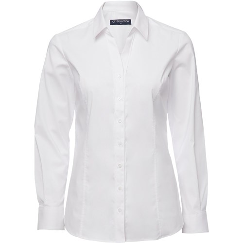 City Collection Ladies City Stretch Long Sleeve Shirt