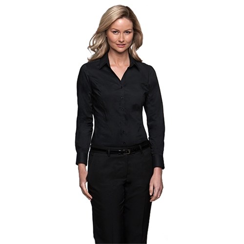 City Collection Ladies City Stretch Long Sleeve Shirt