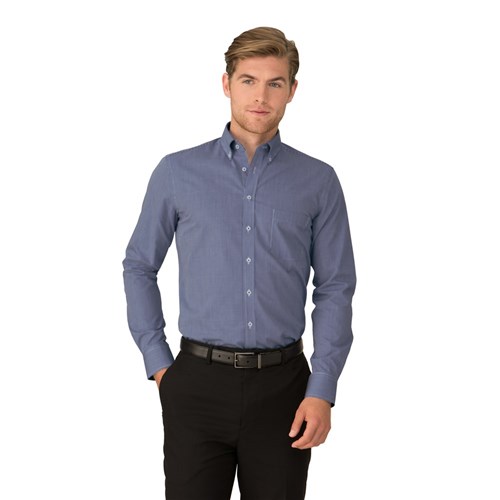 City Collection Mens Pippa Check Button-Up Shirt