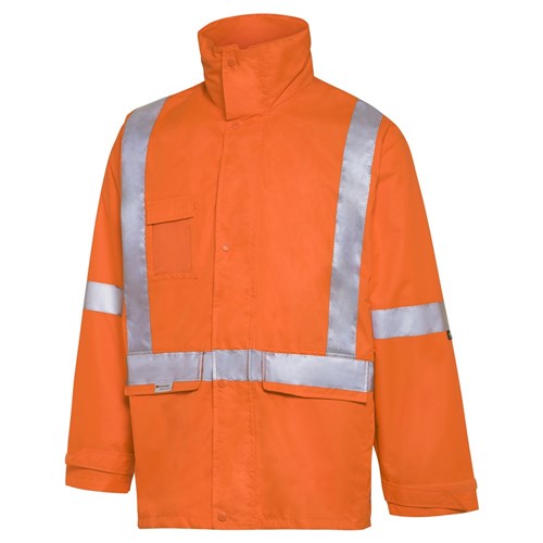 WS Workwear Hi-Vis 6-in-1 Waterproof Jacket with H-X-Reflective Tape