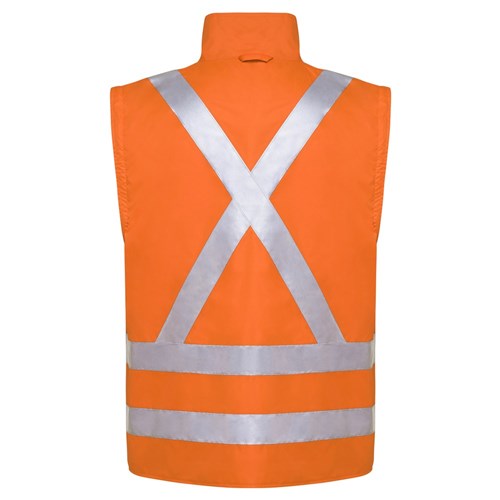 WS Workwear Hi-Vis 6-in-1 Waterproof Jacket with H-X-Reflective Tape