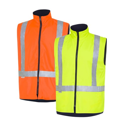 WS Workwear Hi-Vis Waterproof 6-in-1 Jacket with Reflective Tape