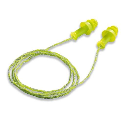 Uvex Whisper Plus Reusable Corded Earplugs SLC80: 22 dB, class 4