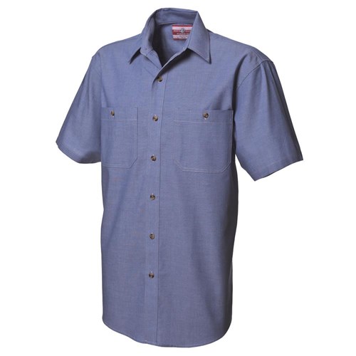 WS Workwear Mens Chambray Button-Up Shirt - | Bunzl Safety AU
