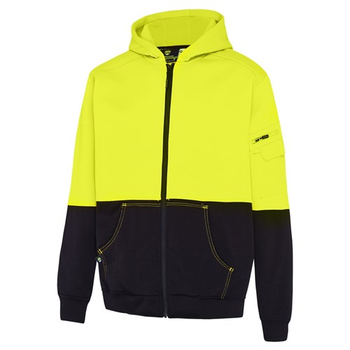 WS Workwear Hi-Vis Fleece Zip Hoodie