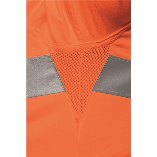 WS Workwear Mens Hi-Vis Button-Up Shirt with Reflective Tape