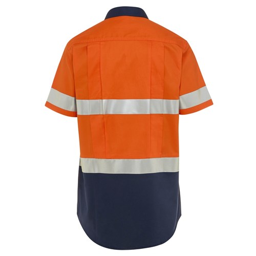 WS Workwear Koolflow Mens Button-Up Shirt with Reflective Tape