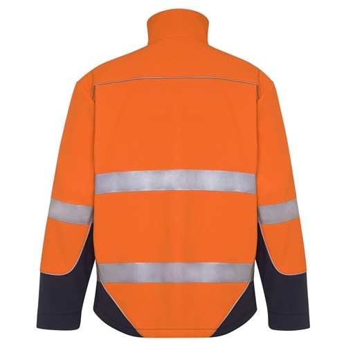 WS Workwear Hi-Vis Water Resistant Soft Shell Jacket with Reflective Tape
