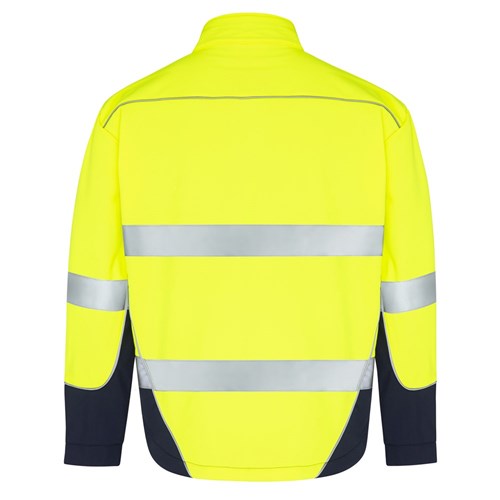 WS Workwear Hi-Vis Water Resistant Soft Shell Jacket with Reflective Tape