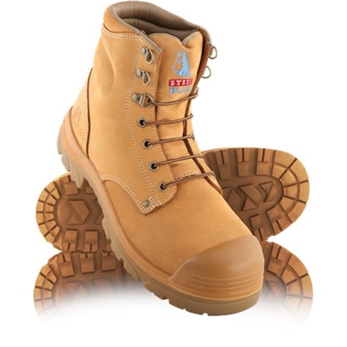 Boot Steel_Blue Argyle Lace_Up Black Size 11.5