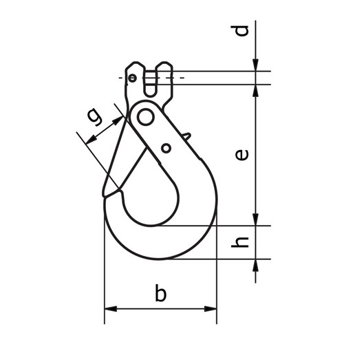 Beaver G80 Clevis Self Locking Hook