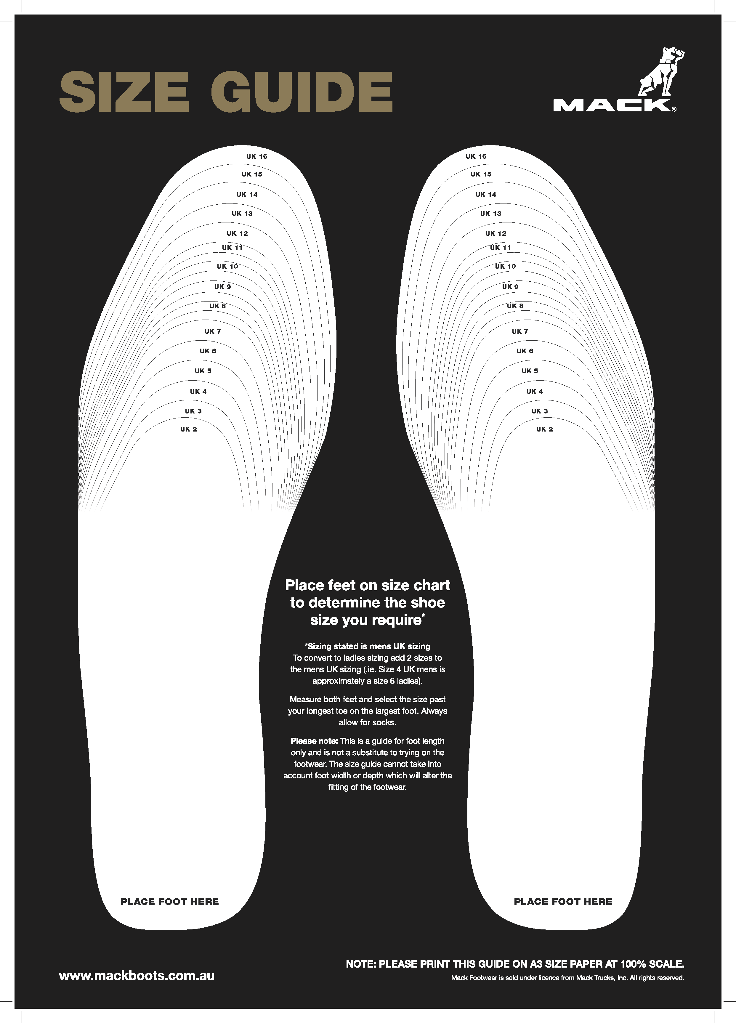 Ppe Size Chart